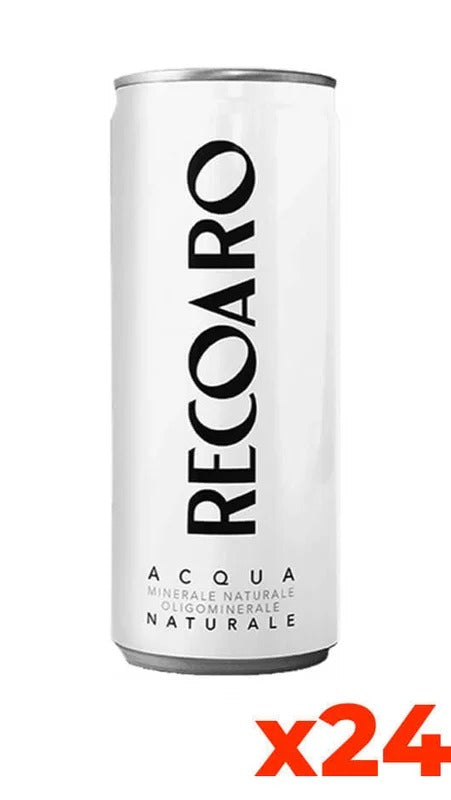 Acqua Recoaro Naturale – Confezione 33cl x 24 Lattine