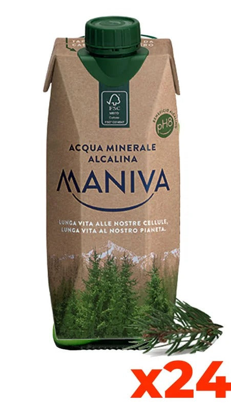 Acqua Maniva Brick Naturale – Confezione 0,5 lt x 24 brick