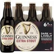 Guinness Extra Stout 11.2oz 6 Pack Bottles