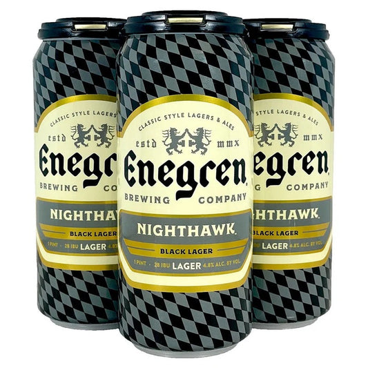 Enegren Nighthawk Black Lager 16oz 4pk Cans