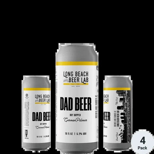Long Beach Beer Lab Dad Beer 16oz 4 Pack Can