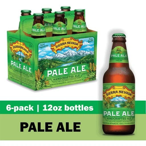 Sierra Nevada Pale Ale 12oz 6 Pack Bottels (alc.5.6%)
