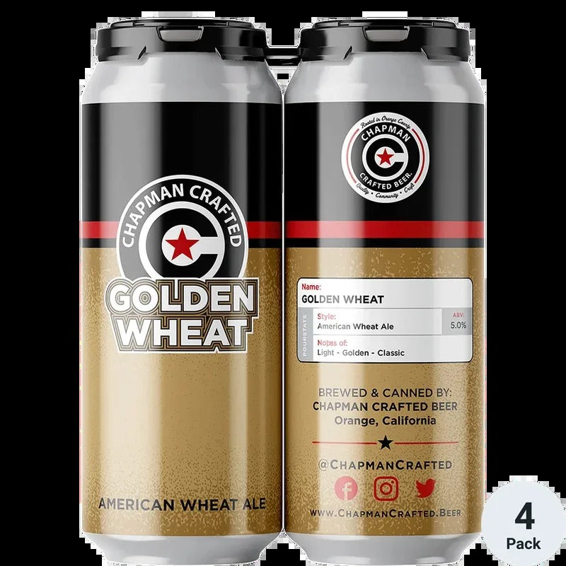 Chapman Golden Wheat 16oz 4pk Cans