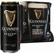 Guinness Draught Stout Smooth And Creamy 14.9oz 4 Pack Can