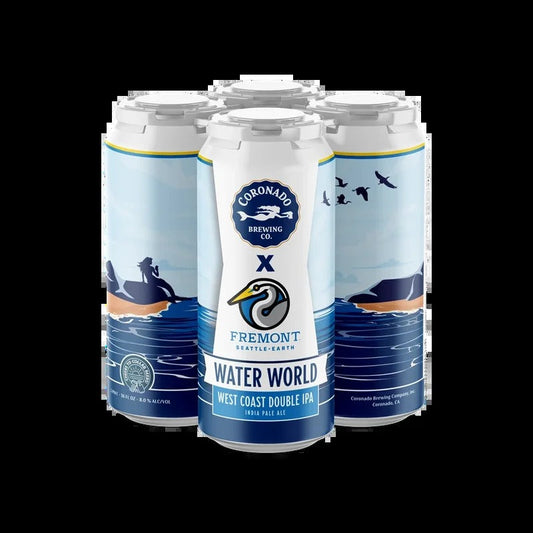 Coronado Water World West Coast Double IPA 16oz 4 Pck Cans