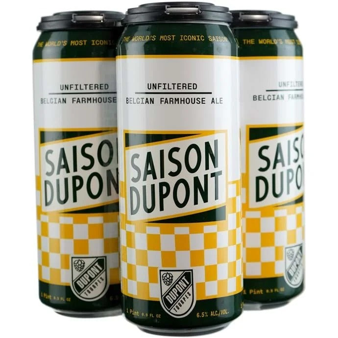 Saison Dupont Unfiltered Belgian Farmhouse Ale 16oz 4 Pack Can