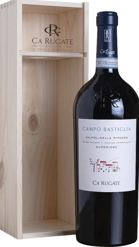 Valpolicella Ripasso Superiore DOC – Campo Bastiglia – MAGNUM – Cassa di Legno – Cà Rugate