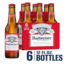 Budweiser 6pack Bottles