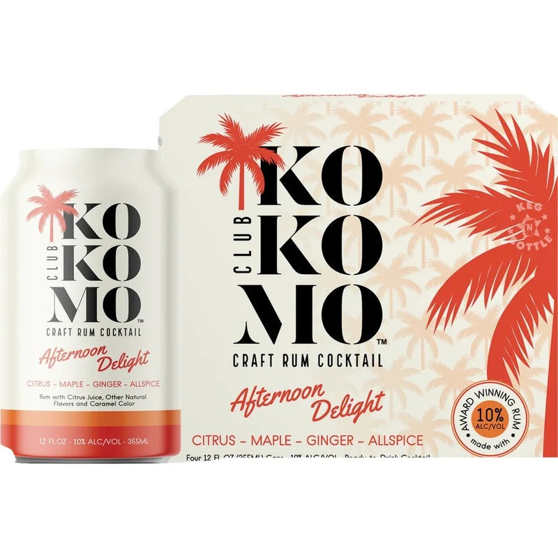 Club Kokomo – Afternoon Delight Craft Rum Ready to Serve Cocktail (4 pack)