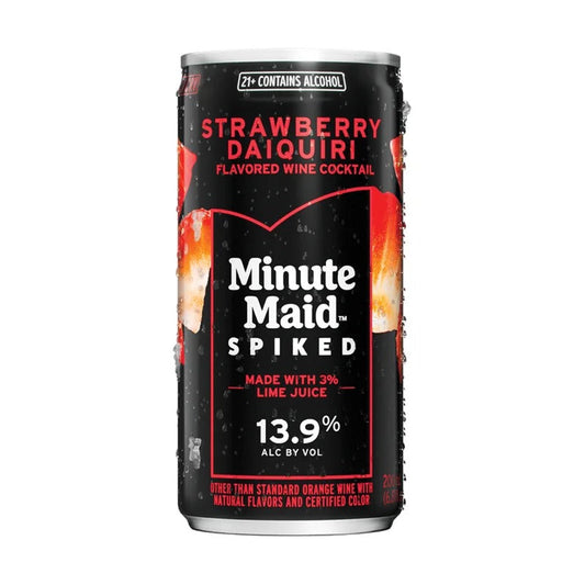 Minute Maid Spiked Strawberry Daiquiri Flavored Wine Cocktail (200ml Can)