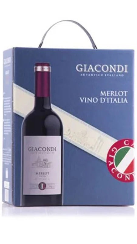 Merlot Vino Varietale d’Italia – bag-in-box – 3 Litri – Giacondi