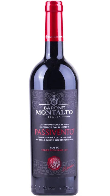 Passivento Rosso Terre Siciliane IGT – Mathusalem – Cassa Legno – Barone Montalto