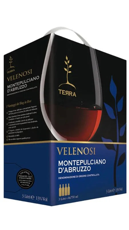 Montepulciano d’Abruzzo DOC – Bag in Box – 3 Litri – Velenosi