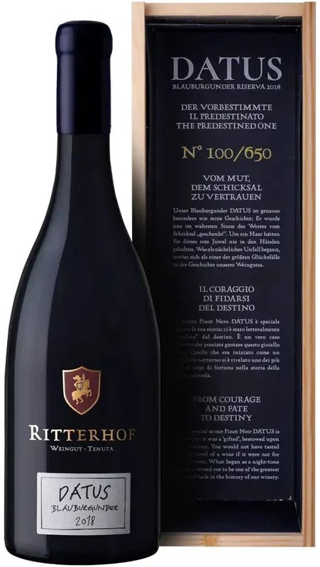 Pinot Nero Riserva Datus – Cassa di Legno – Ritterhof