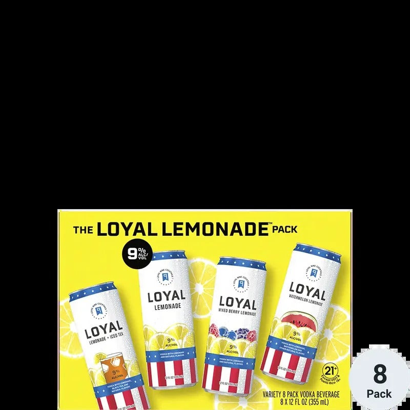 Loyal Nine Lemonade Cocktail Variety 8-Pack Can 355ml
