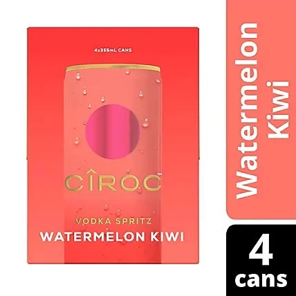 Ciroc Watermelon Kiwi Vodka Spritz 4-Pack Can