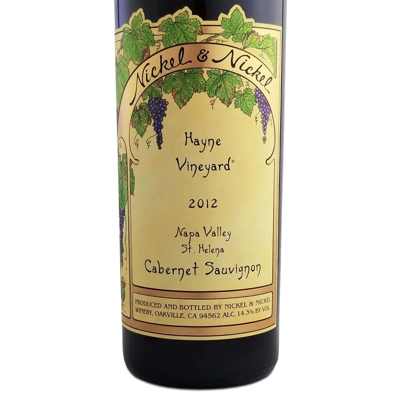 Nickel & Nickel Hayne Vinyard Cabernet Sauvignon 2012