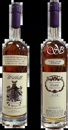 Willett Family Estate 9 Year Old #5871 Vanilla Youre A Desperado Straight Bourbon Whiskey 750ml