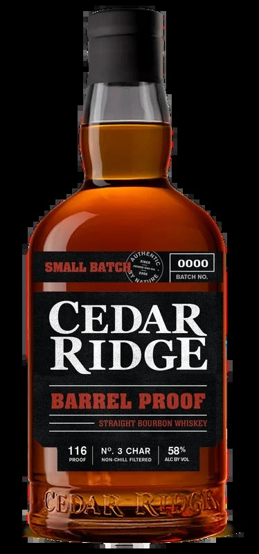 Cedar Ridge Barrel Proof Straight Bourbon Whiskey 750ml