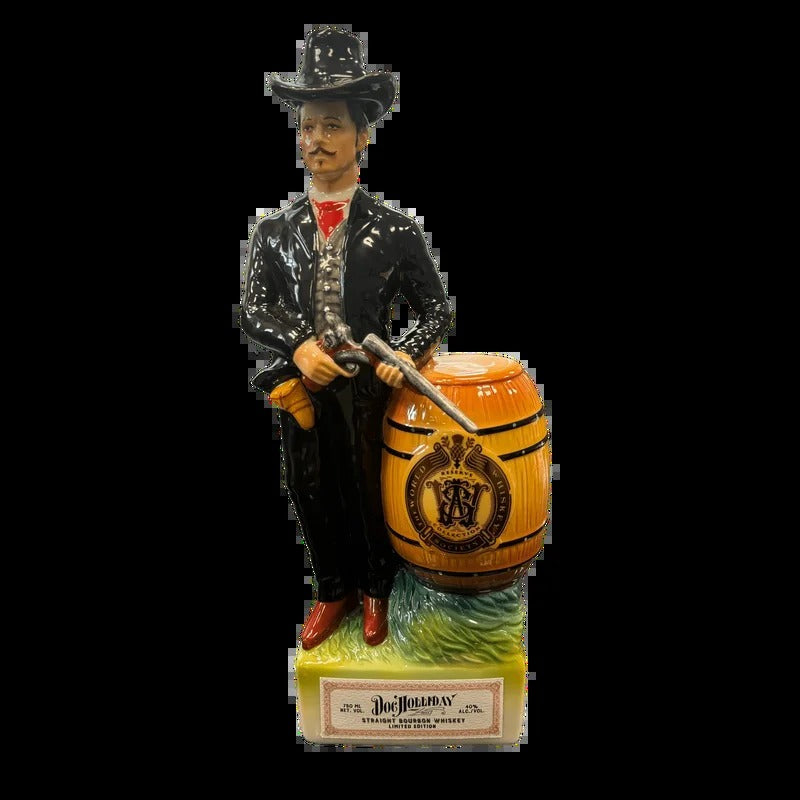 World Whiskey Society Doc Holliday Figurine Limited Edition Straight Bourbon Whiskey 750ml