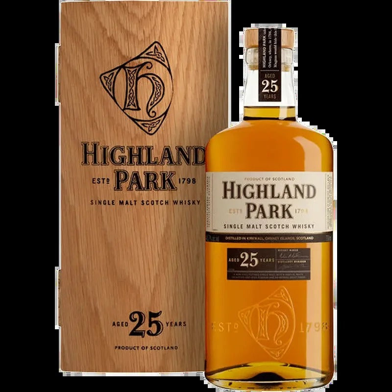 Highland Park 25 Year old Single Malt Scotch Whiskey 750ml