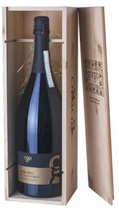 Custoza DOC Spumante Perlato Brut Magnum – Cassa di Legno – Gorgo