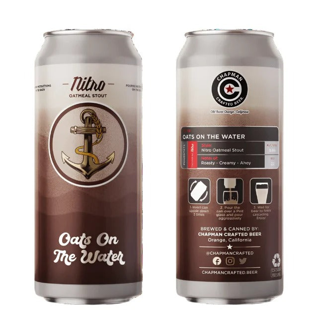 Chapman Crafted Beer – Oats on the Water – Nitro Oatmeal Stout