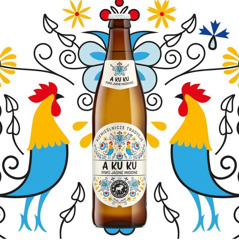 Browar Blonie A Ku Ku Lager Honey Beer 500ml