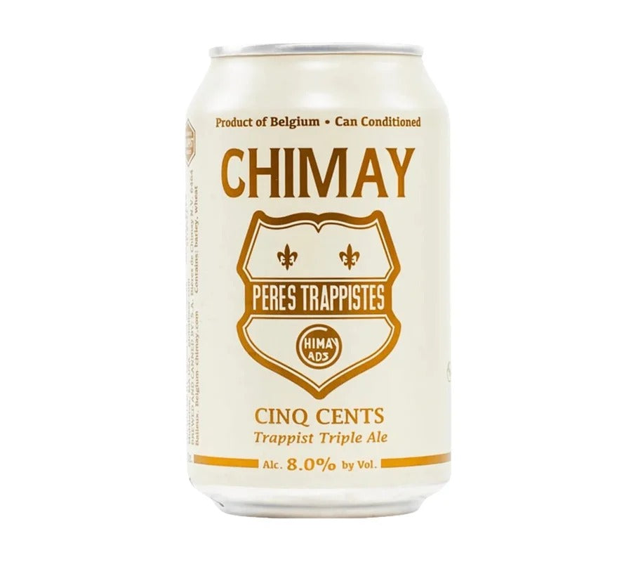 Chimay Trappist Cinq Cents (white label) 11.2 oz can