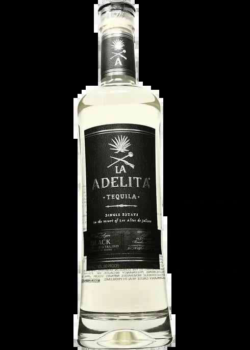 La Adelita Black Cristalino Anejo Tequila 750ml