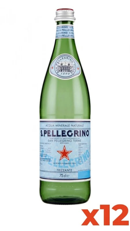 Acqua San Pellegrino Gasata – Confezione 75cl x 12 Bottiglie