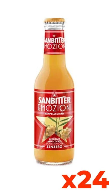 Sanbitter Emozioni di frutta Zenzero – Confezione 20cl x 24 Bottiglie