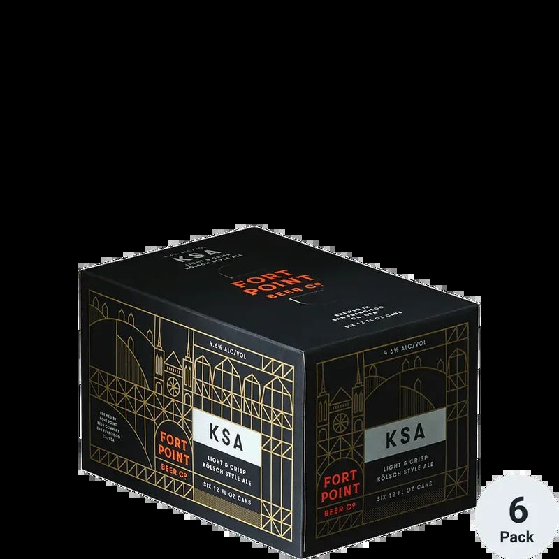 Fort Point KSA 12oz 6 Pack Can
