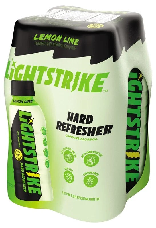 Lightstrike Hard Refresher Lemon Lime (4x500ml)