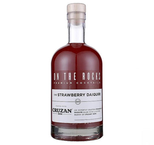On The Rocks Strawberry Daiquiri Cruzan Rum Cocktail 750ml