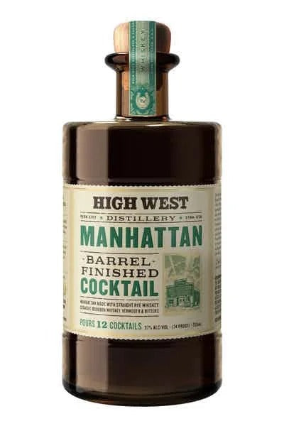 High West Manhanttan Whiskey Barrel Finished Cocktail