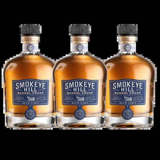 Smokeye Hill Barrel Proof 5 Years Straight Bourbon Whiskey 3-Pack Bundle