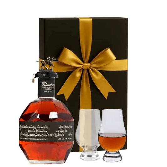 Blanton’s Single Barrel Black Label Gift set W/Gift Box and Glasses