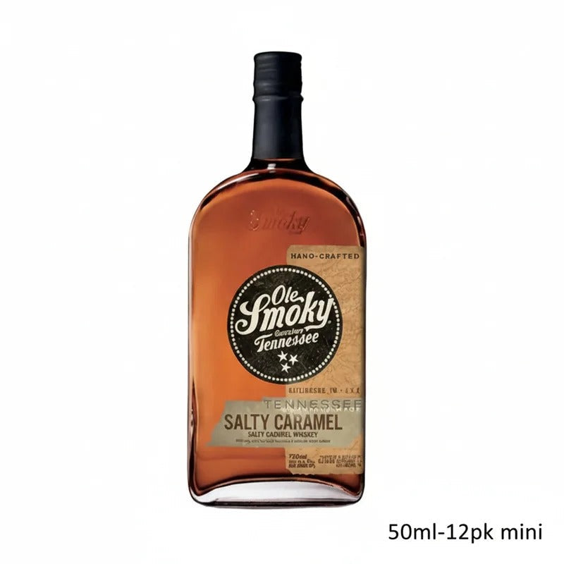 Ole Smoky Salty Caramel Whiskey 50ml Bottle 12-Pack