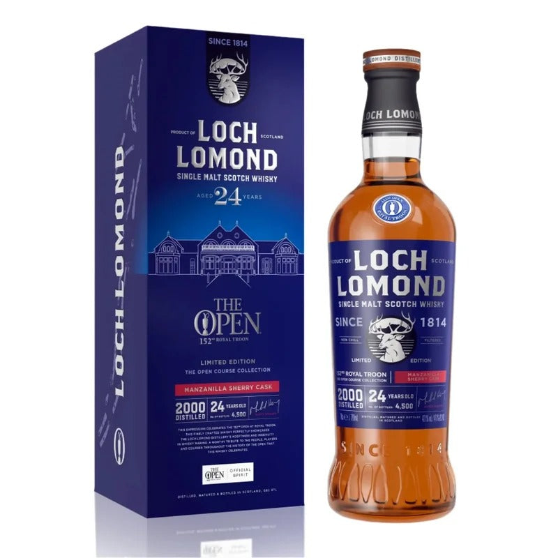 Loch Lomond 24 Year Single Malt Scotch Limited Edition The Open Course Collection 152nd Royal Troon