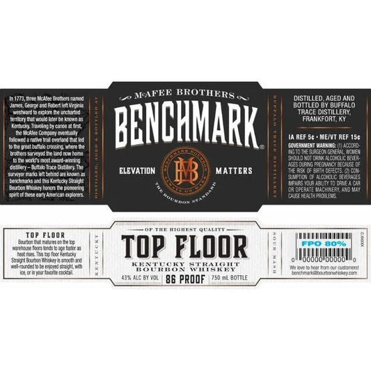 Benchmark Elevation Matters Top Floor Straight Bourbon