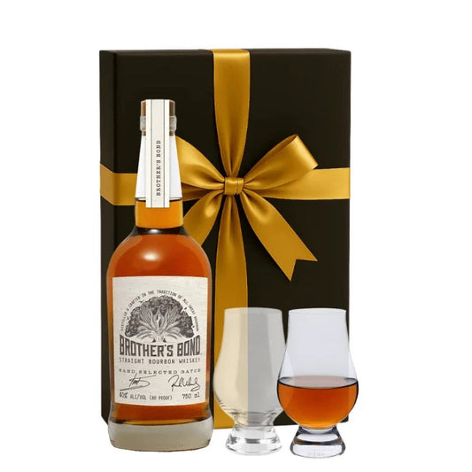 Brother’s Bond Straight Bourbon Whiskey Gift Set W/Gift Box and Glasses 750ml