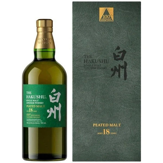 Hakushu 18 Year Peated Malt 100th Anniversary Limited Edition Japanese Whisky