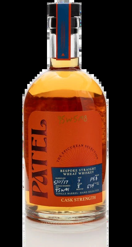 Patel Bespoke 7 Year Old Single Barrel Cask Strength Wheat Whiskey 750ml