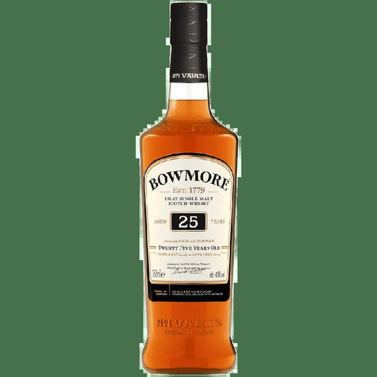 Bowmore 25 Year Old Small Batch Release Islay Single Malt Scotch Whisky – 750ML