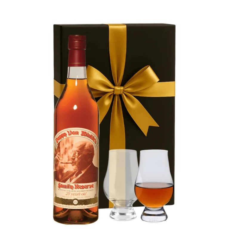 Pappy Van Winkle 20-year Kentucky Straight Bourbon Whiskey 750ml Gift Set W/ Gift Box and Glasses