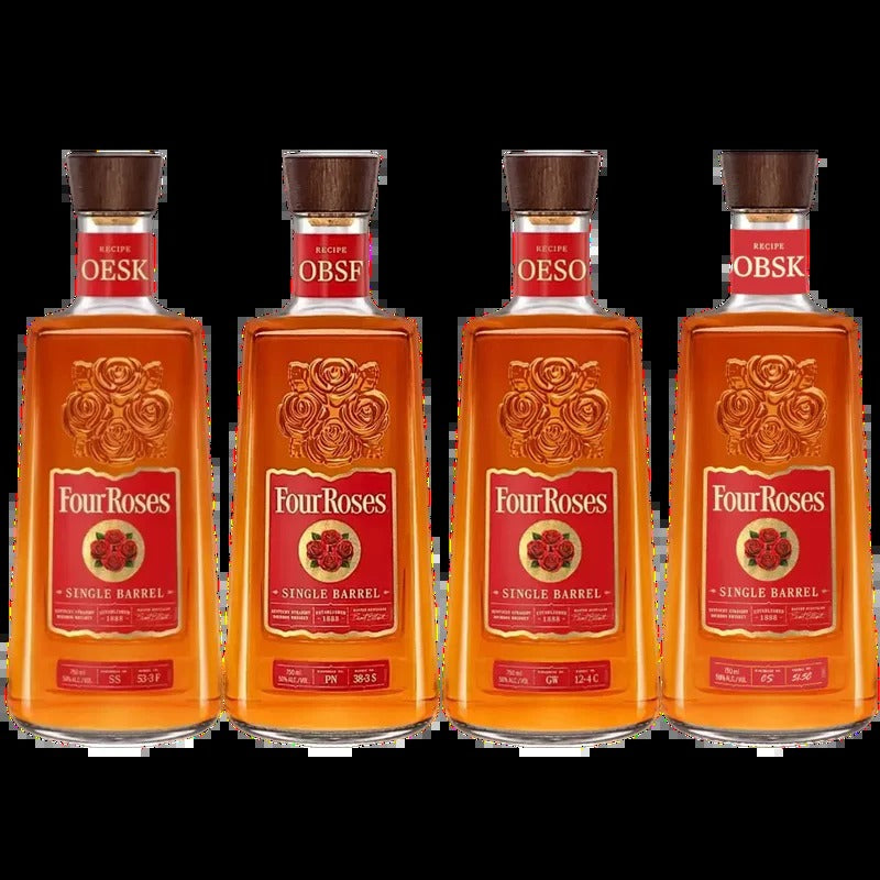 Four Roses OBSK, OESK, OESO & OBSF Recipe Bundle | Limited Edition Bourbon Set