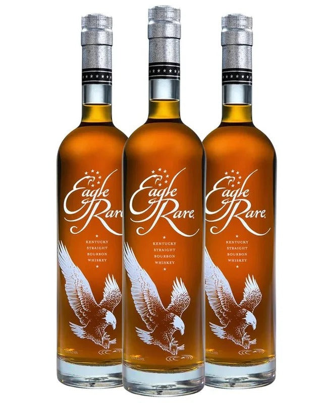 Eagle Rare 10-Year Old Kentucky Straight Bourbon Whiskey 3-Pack Bottle Combo