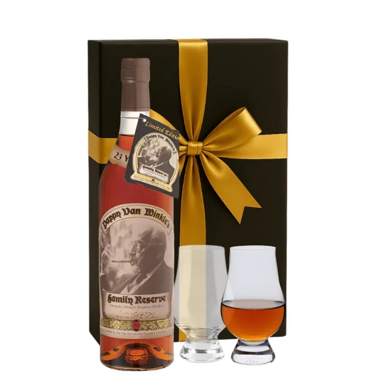 Pappy Van Winkle 23-year Kentucky Straight Bourbon Whiskey 750ml Gift Set W/ Gift Box and Glasses