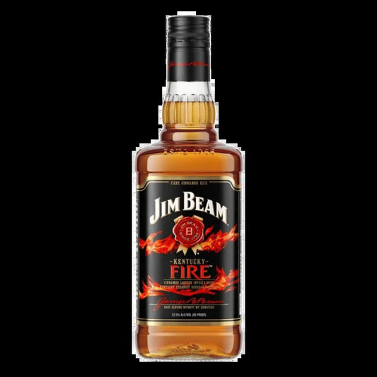 Jim Beam Kentucky Fire Cinnamon Liqueur with Kentucky Straight Bourbon Whiskey – 750ML